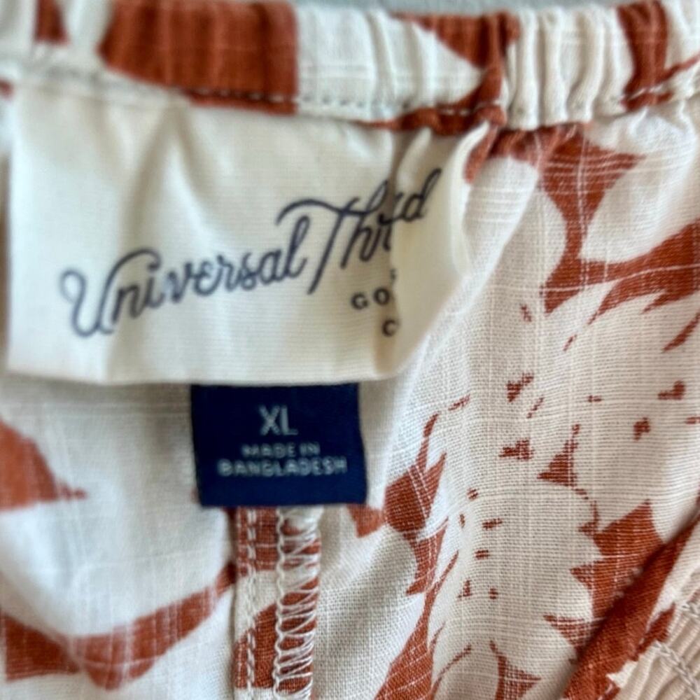 Universal Thread Rust Floral Smocked Maxi Dress XL Cotton Halter Tiered - Picture 6 of 7